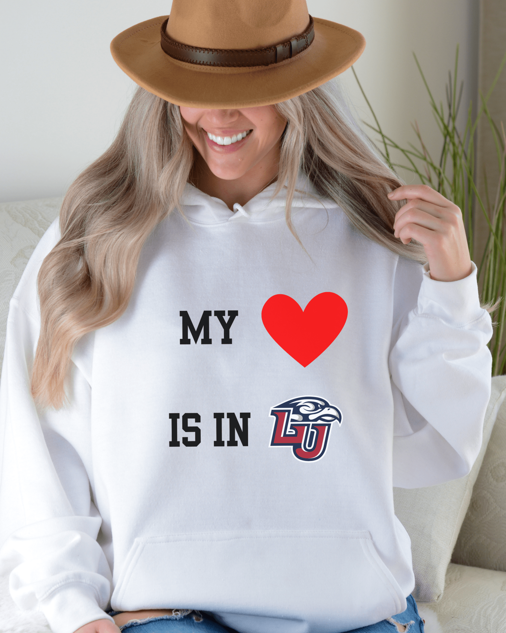 My Heart is in College Hooded Sweatshirt - Tailgate Vibes