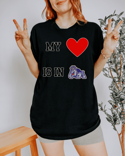 My Heart is in College T-shirt - Tailgate Vibes