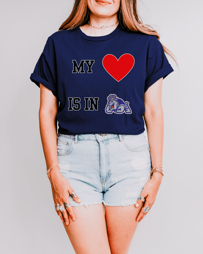 My Heart is in College T-shirt - Tailgate Vibes