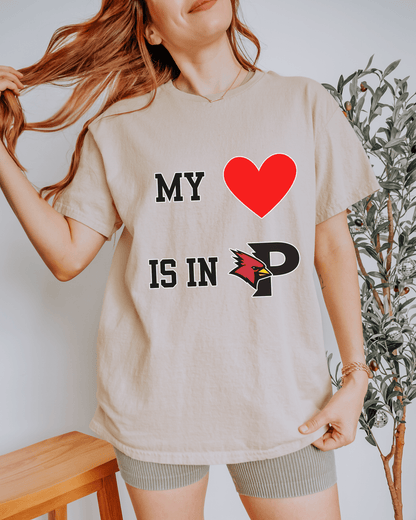 My Heart is in College T-shirt - Tailgate Vibes