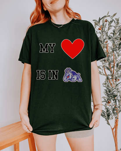 My Heart is in College T-shirt - Tailgate Vibes