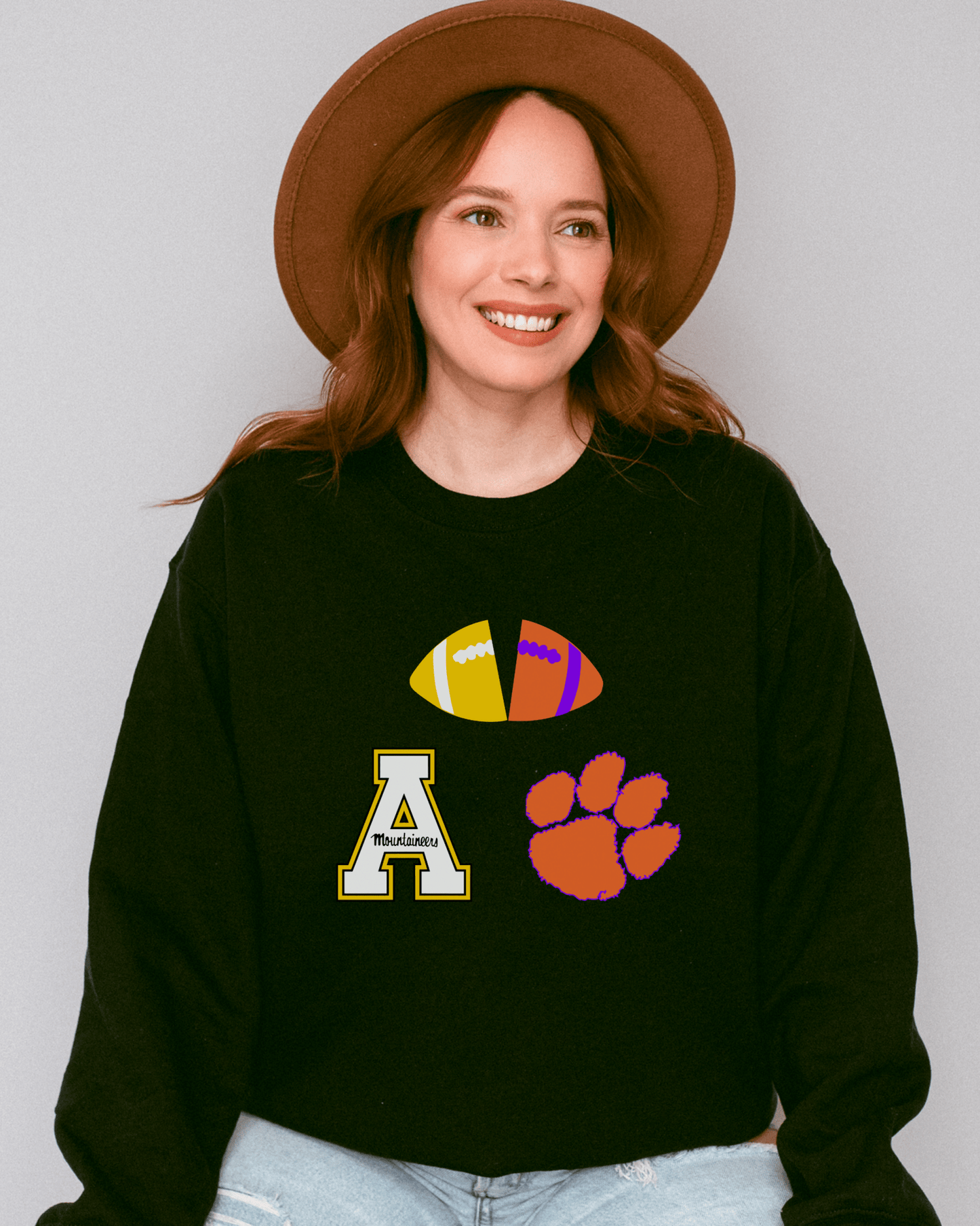 OG Split Football Crewneck Sweatshirt - Tailgate Vibes