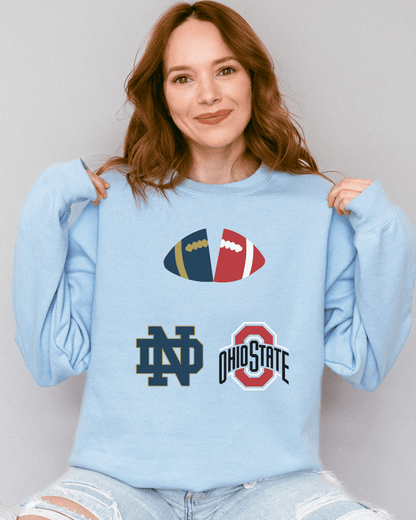 OG Split Football Crewneck Sweatshirt - Tailgate Vibes
