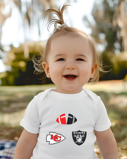 Original Split Football Logos Below One - Piece - Tailgate Vibes