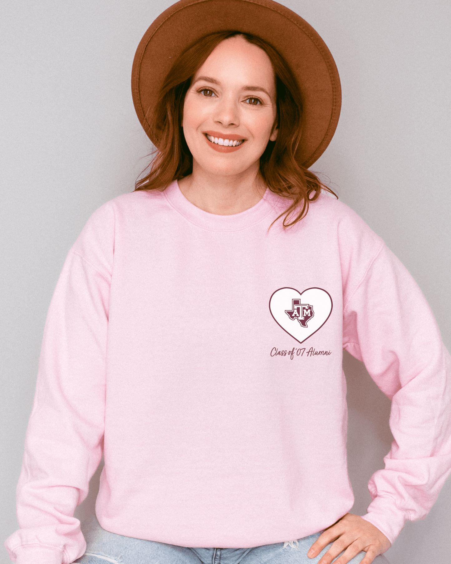Pocket Heart Single Logo Crewneck Sweatshirt - Tailgate Vibes