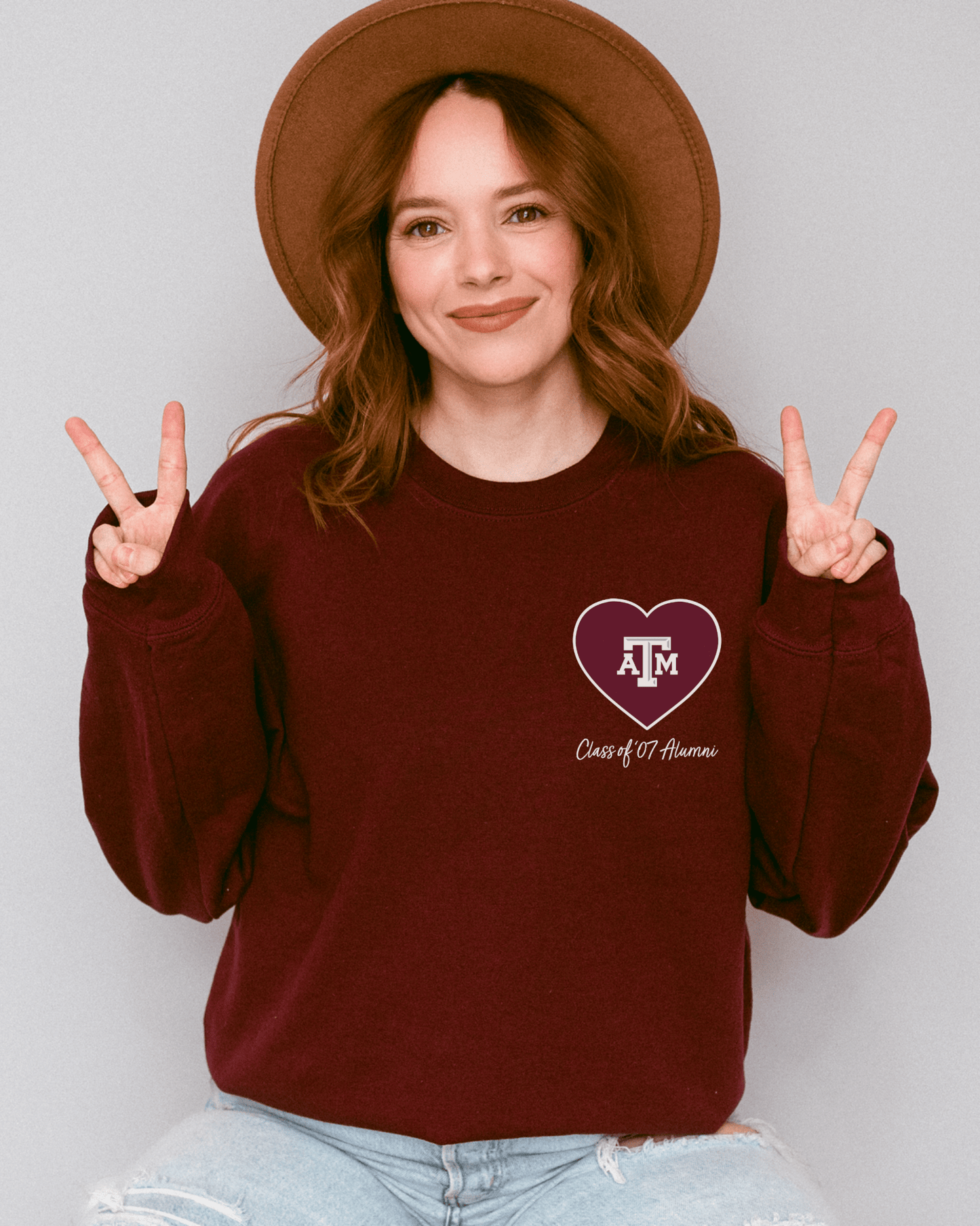 Pocket Heart Single Logo Crewneck Sweatshirt - Tailgate Vibes