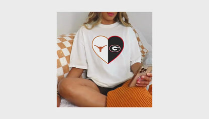 Split Heart Logos Crewneck Sweatshirt