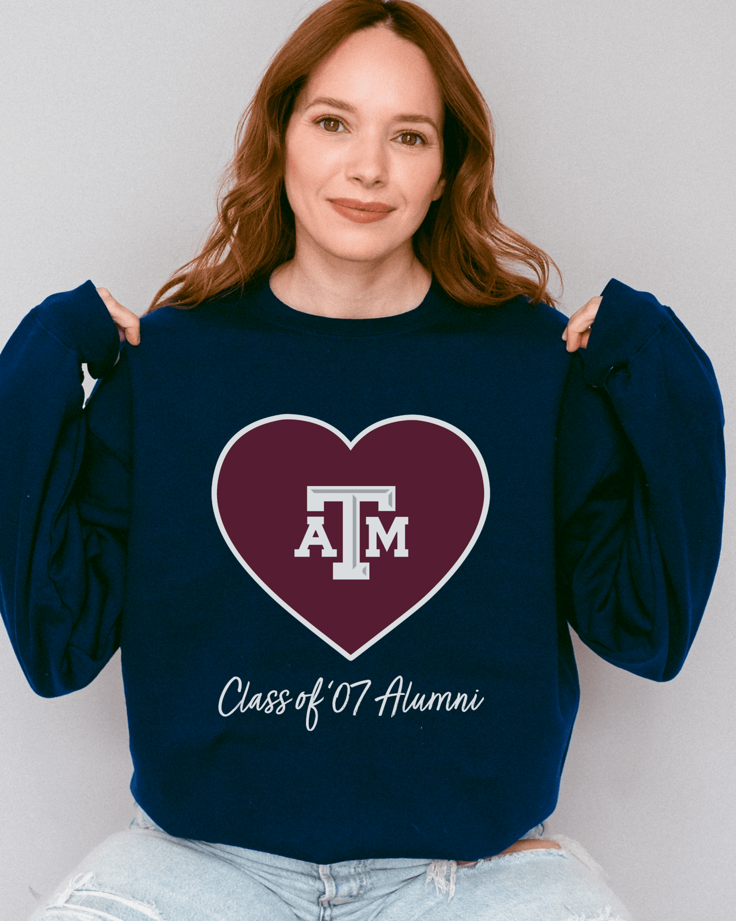 Single Logo Heart "Class Of" crewneck sweatshirt - Tailgate Vibes
