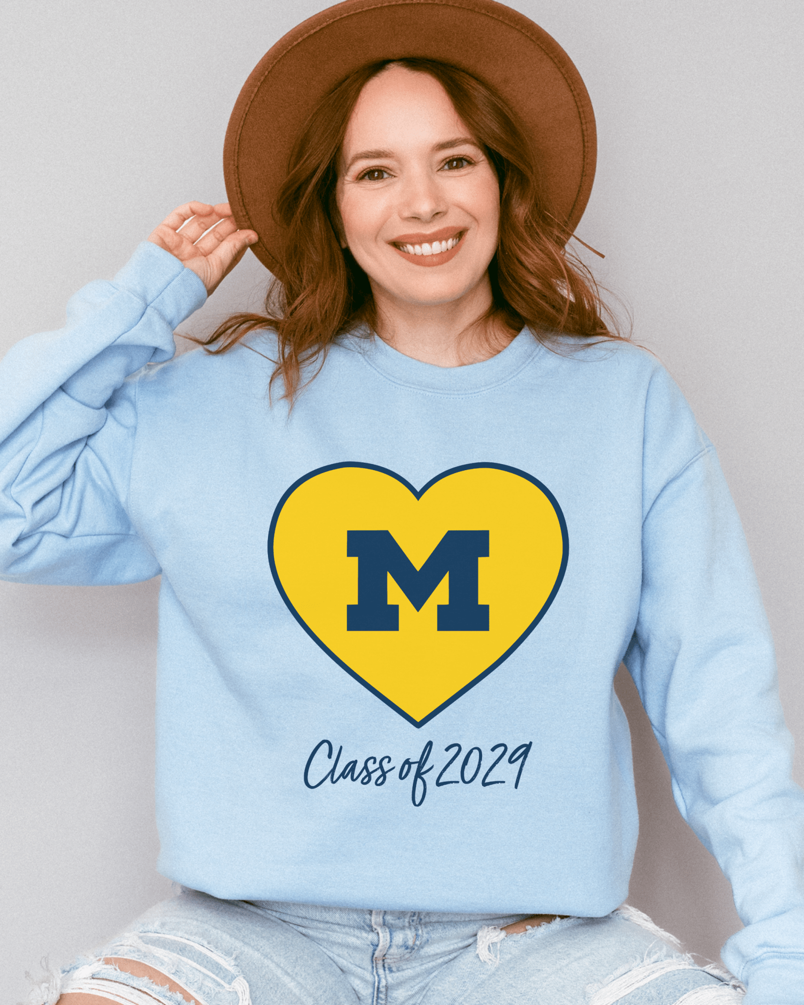 Single Logo Heart "Class Of" crewneck sweatshirt - Tailgate Vibes