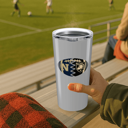 Split Football Logos 20oz Stainless Tumbler - Tailgate Vibes