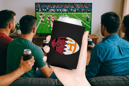 Split Football Logos Can Coolers - Tailgate Vibes