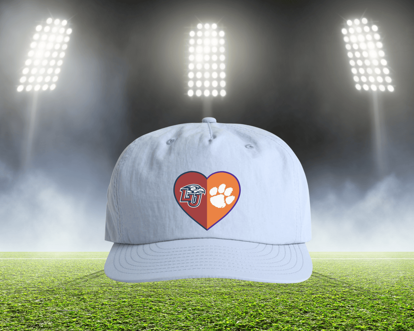 Split Heart Logos Surf Hat - Tailgate Vibes
