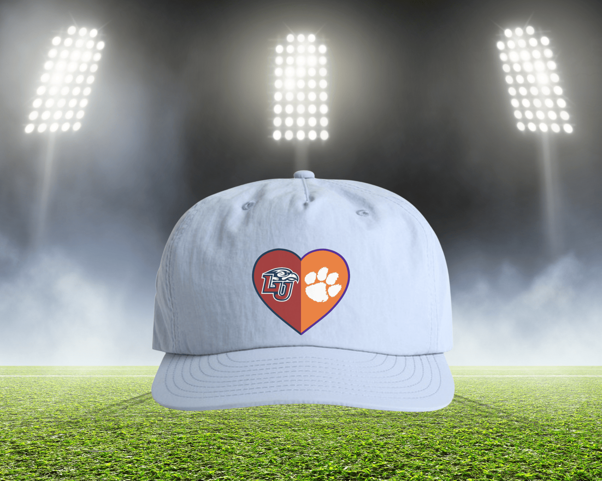 Split Heart Logos Surf Hat - Tailgate Vibes