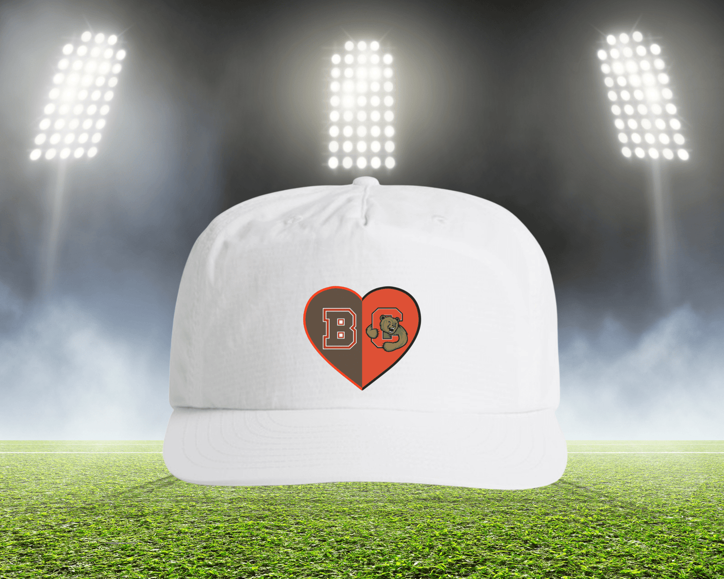 Split Heart Logos Surf Hat - Tailgate Vibes