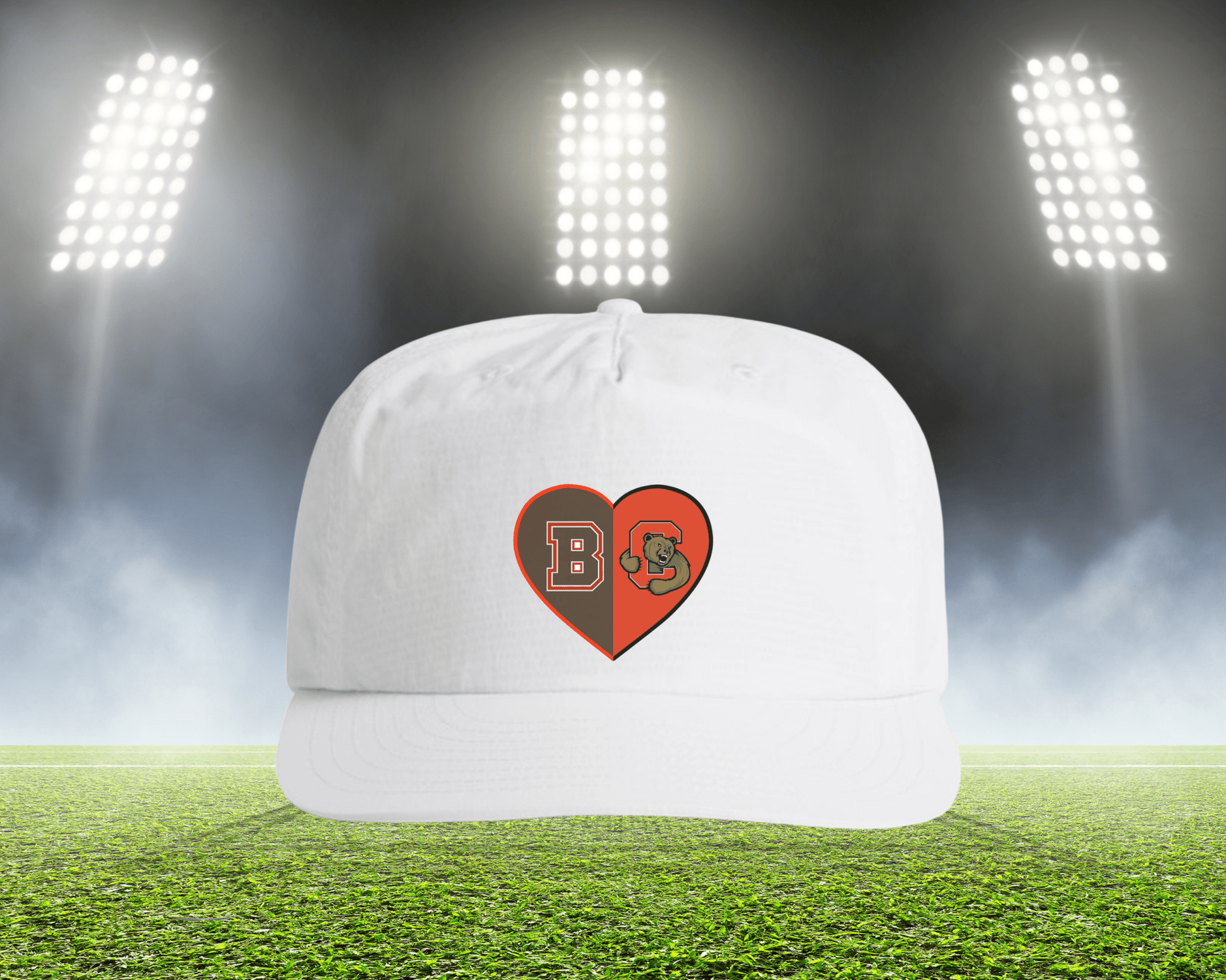 Split Heart Logos Surf Hat - Tailgate Vibes