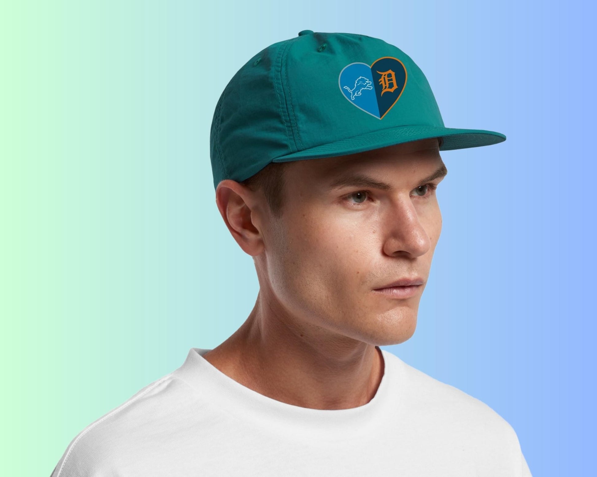 Split Heart Logos Surf Hat - Tailgate Vibes