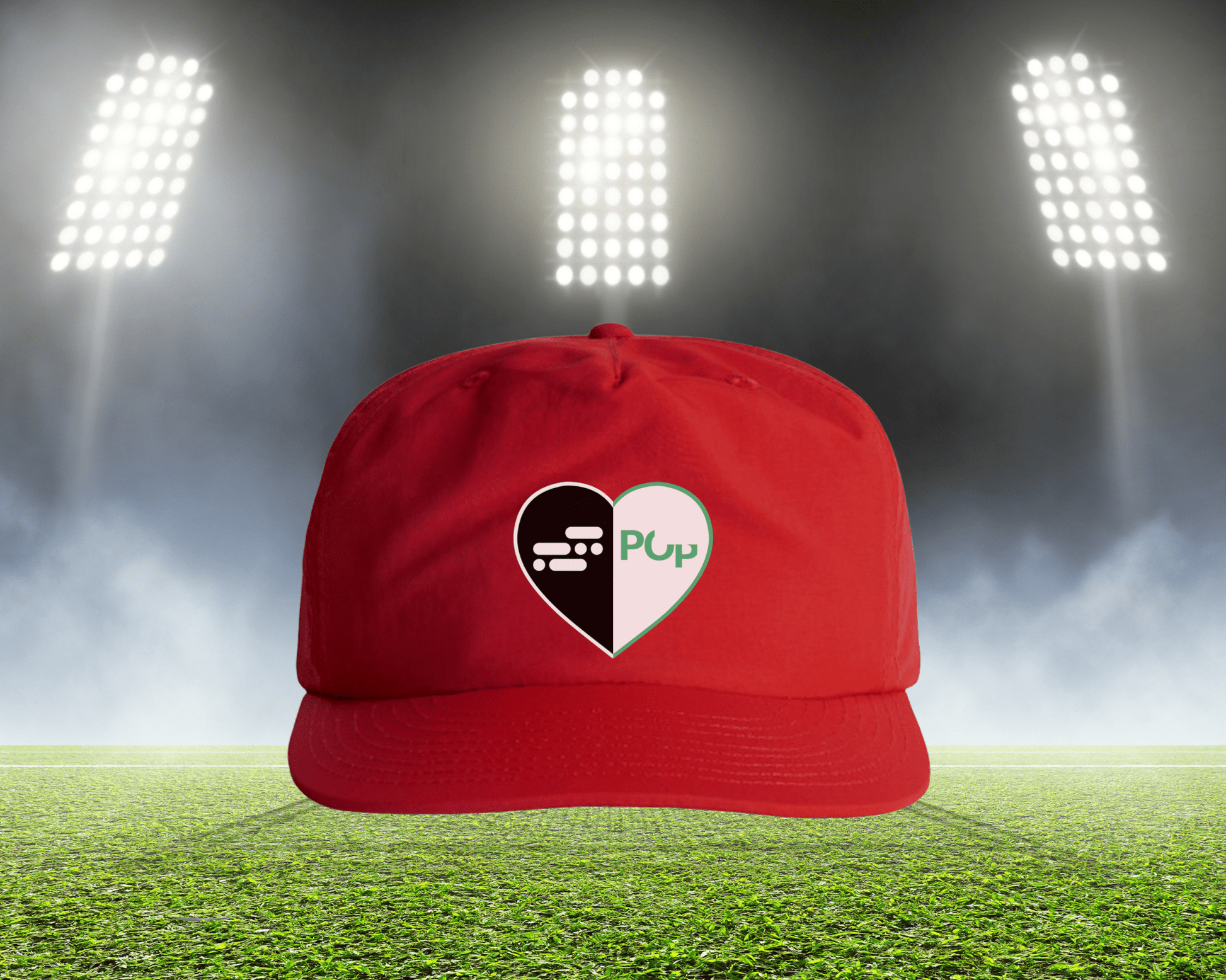 Split Heart Logos Surf Hat - Tailgate Vibes