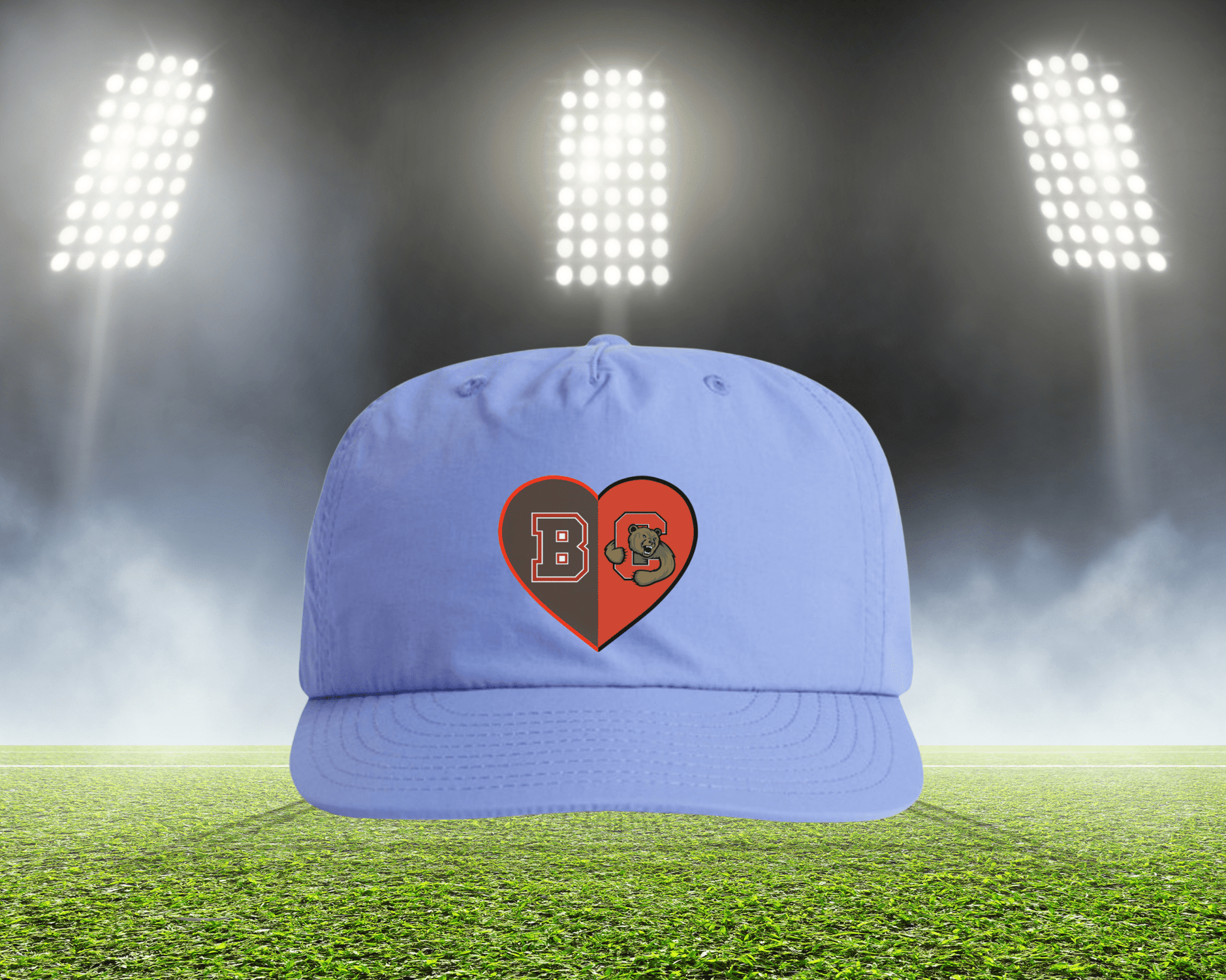 Split Heart Logos Surf Hat - Tailgate Vibes