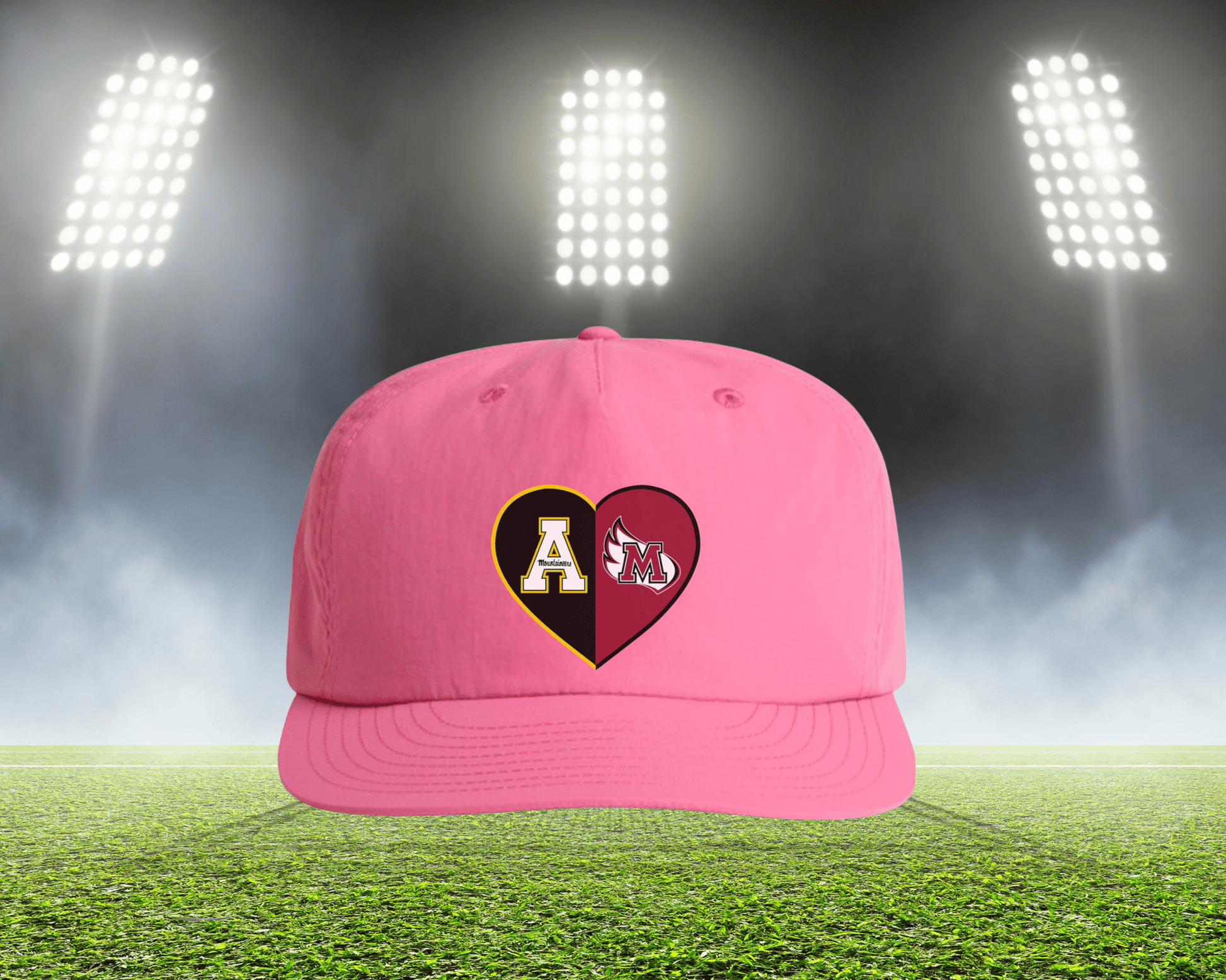 Split Heart Logos Surf Hat - Tailgate Vibes