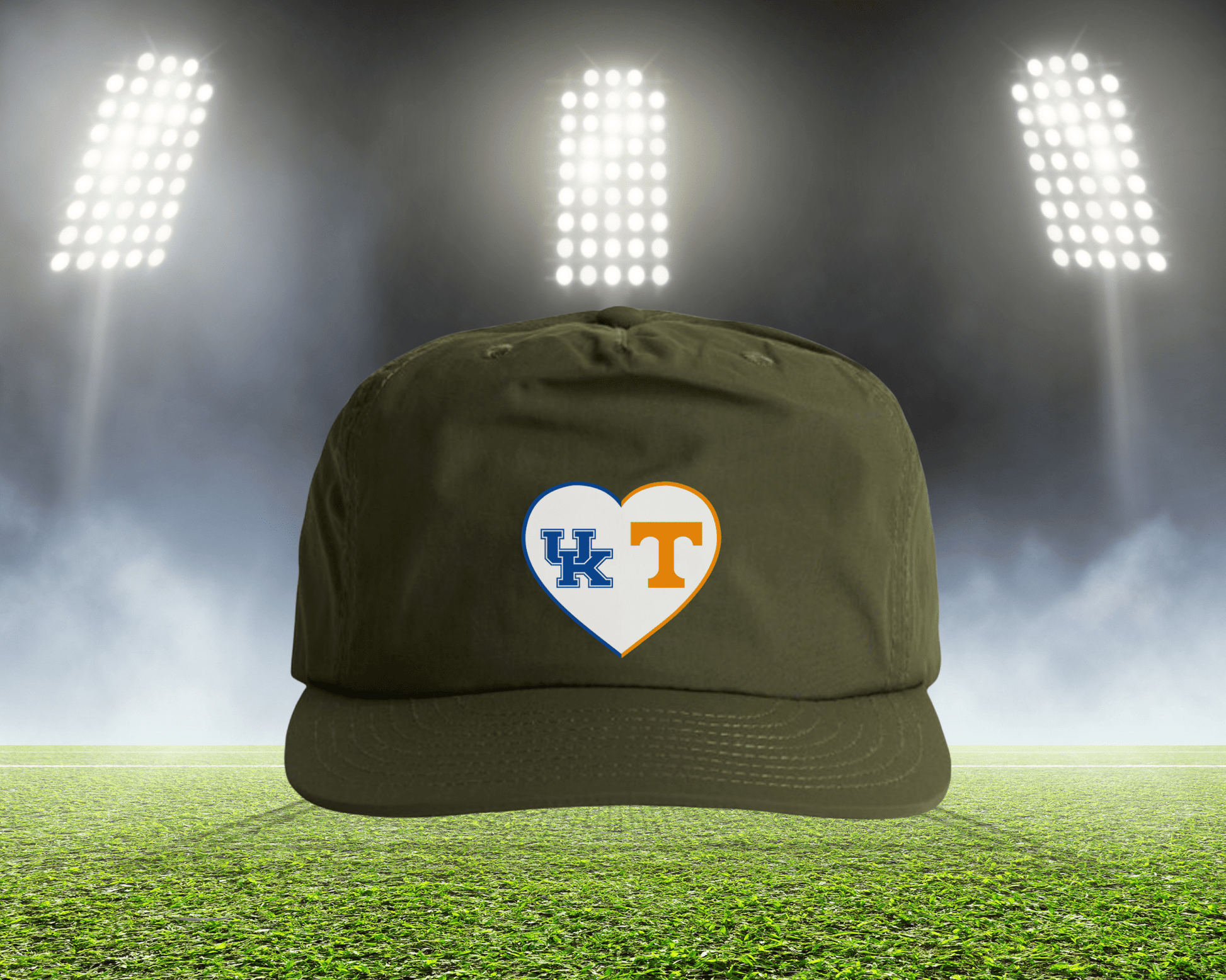 Split Heart Logos Surf Hat - Tailgate Vibes