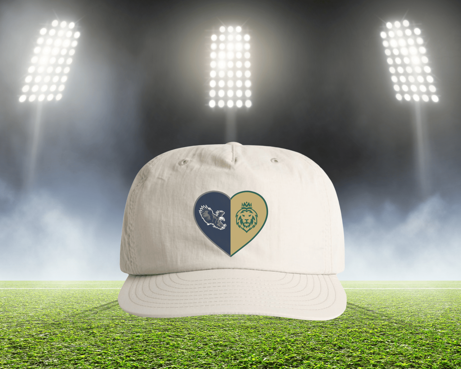 Split Heart Logos Surf Hat - Tailgate Vibes